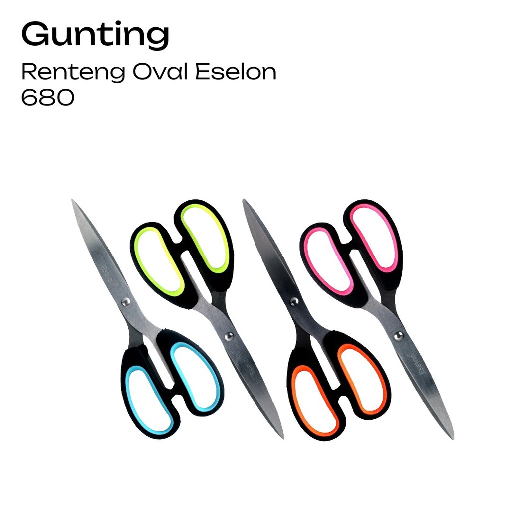 

1pcs Gunting Oval Eselon Pastel / Gunting Eselon 640 & 680