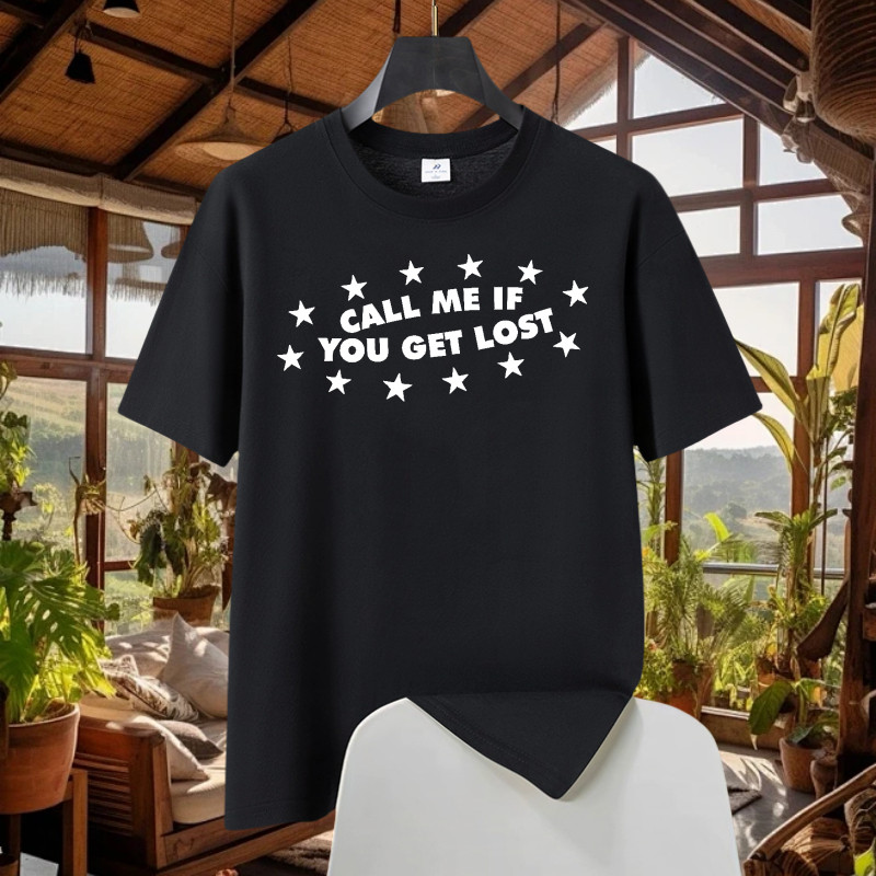 (COD) Kaos Call Me If You Get Lost Tshirt Kapas murni berkualitas tinggi dan mode tampan