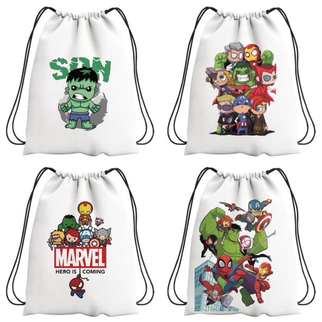 TAS SERUT ANAK LAKI LAKI TAS SERUT SUPERHERO - tas serut sekolah tas kece tas korea | Tas Serut - St