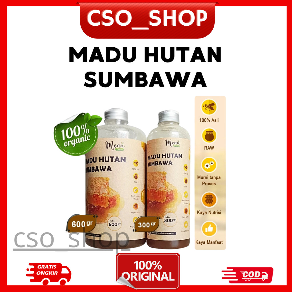 

MADU Hutan Sumbawa ASLI - Madu Murni Kesehatan Tubuh - Royal Jelly Penambah Stamina