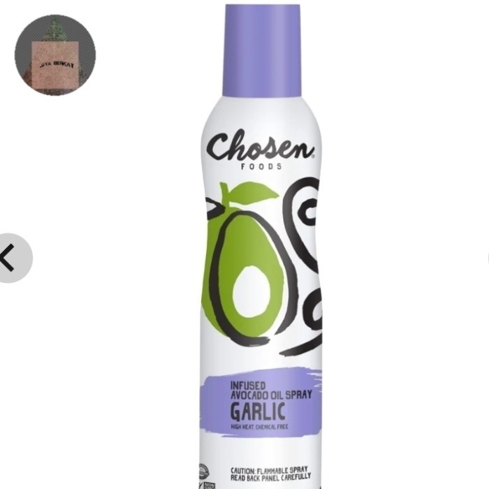 

chosen foods avocado oil spray garlic 134gr