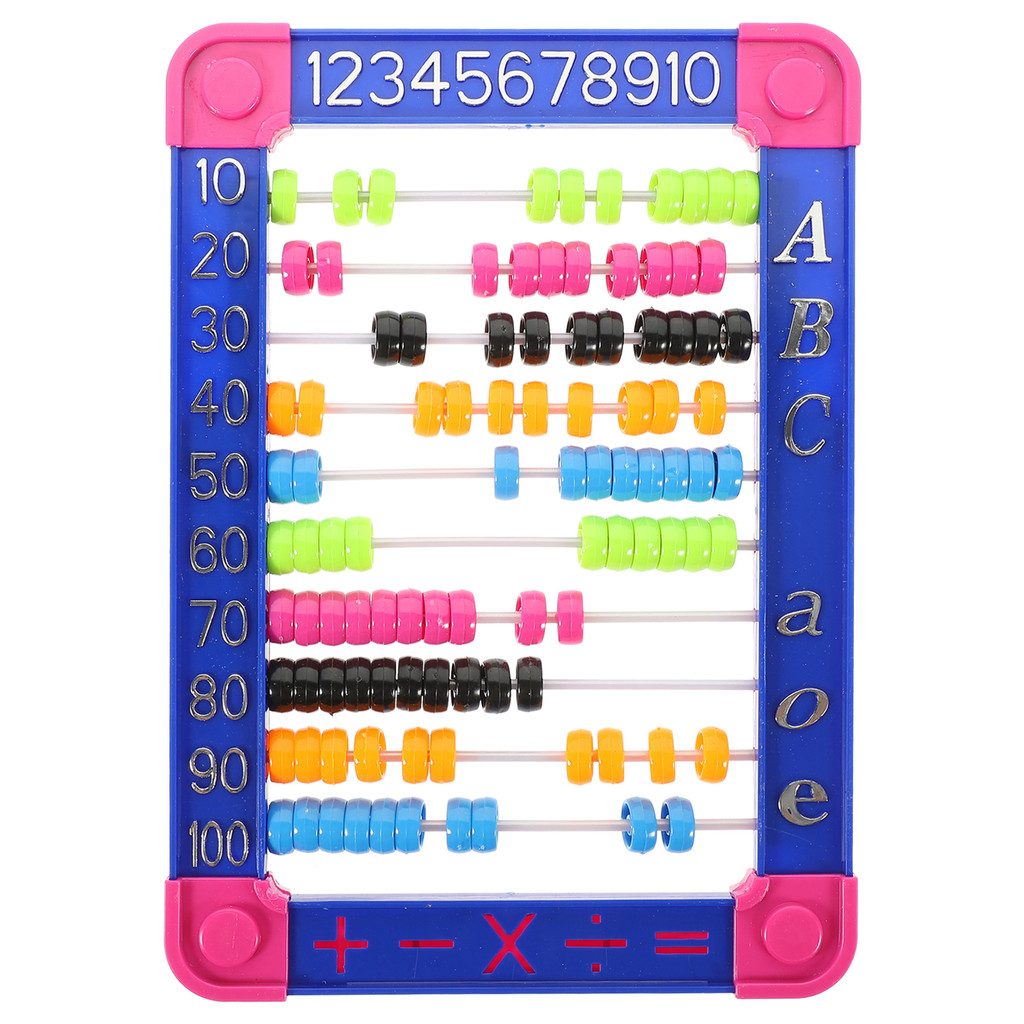 Abacus Beads Kids Educational Plaything Plastic Stand Vintage Early Calculate Math Learning Toddler 