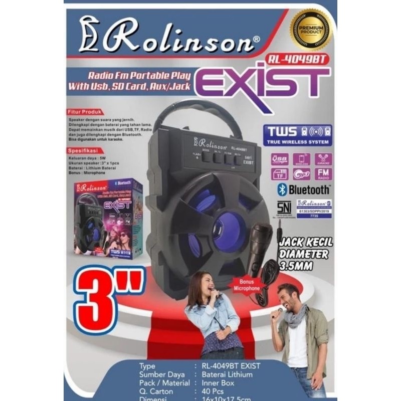 Speaker Portable Rolinson RL-4049BT Exist