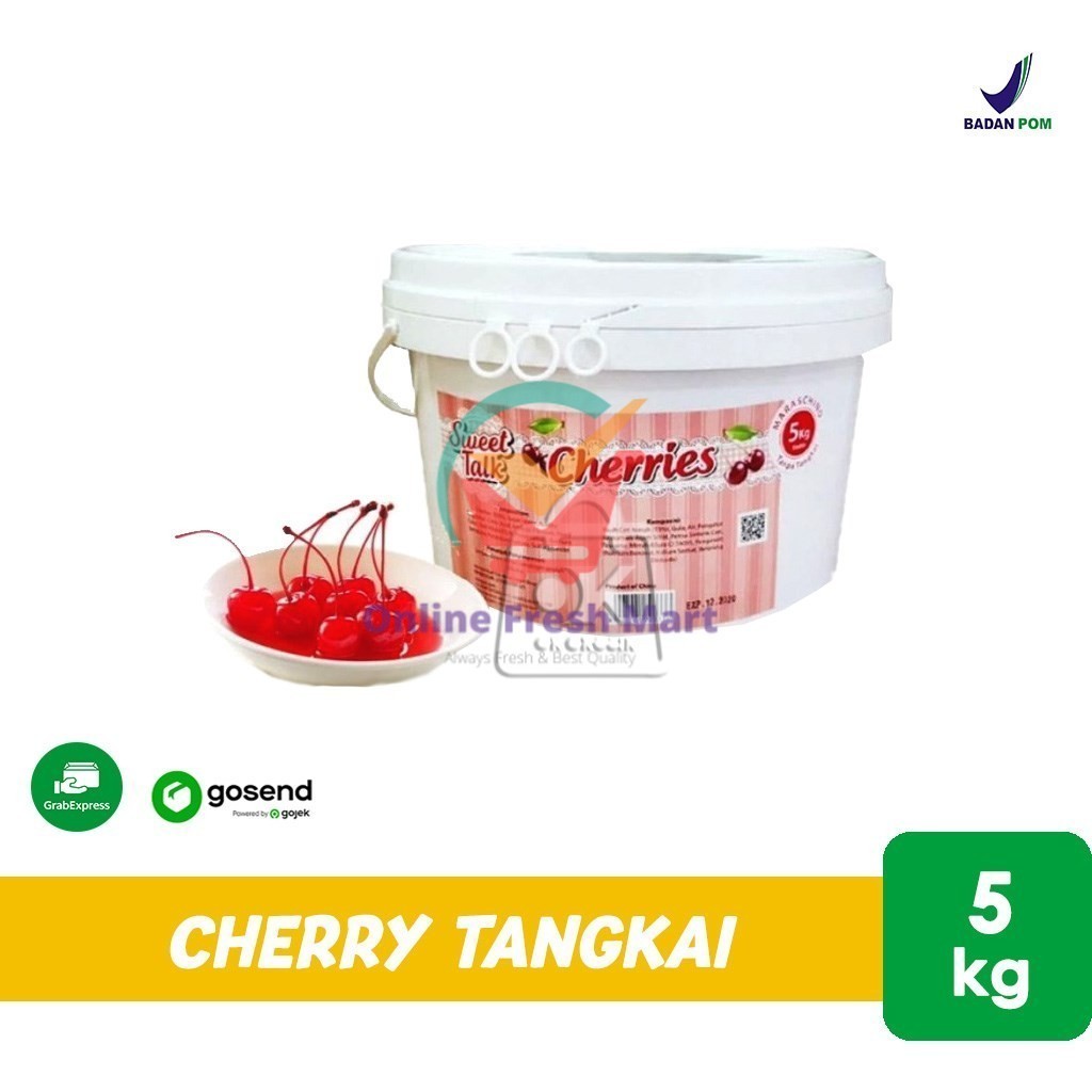 

Cherry Merah Tangkai Sweet Talk / Buah Ceri Pail 5 kg (KHUSUS INSTANT) - Online Fresh Mart Denpasar