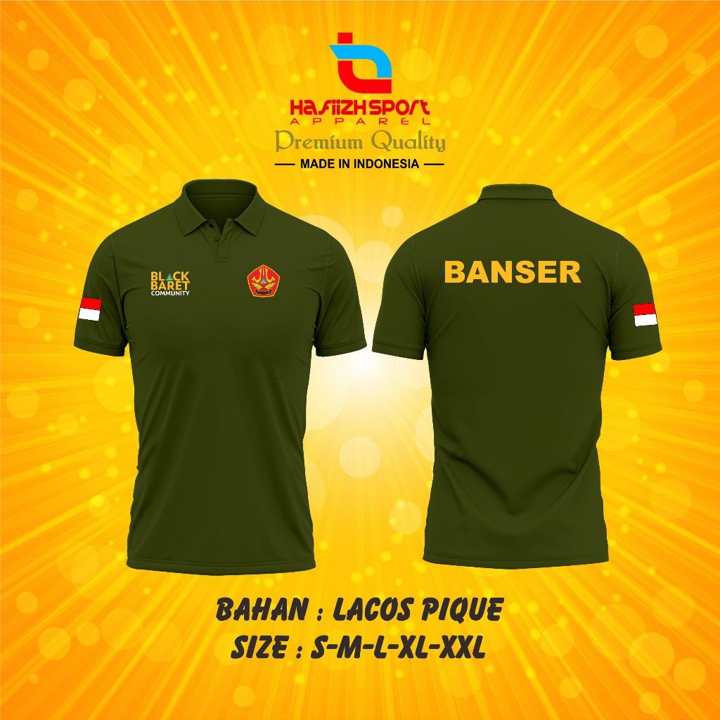 KAOS POLO KERAH BANSER BARISAN ANSOR SERBAGUNA BAHAN PREMIUM