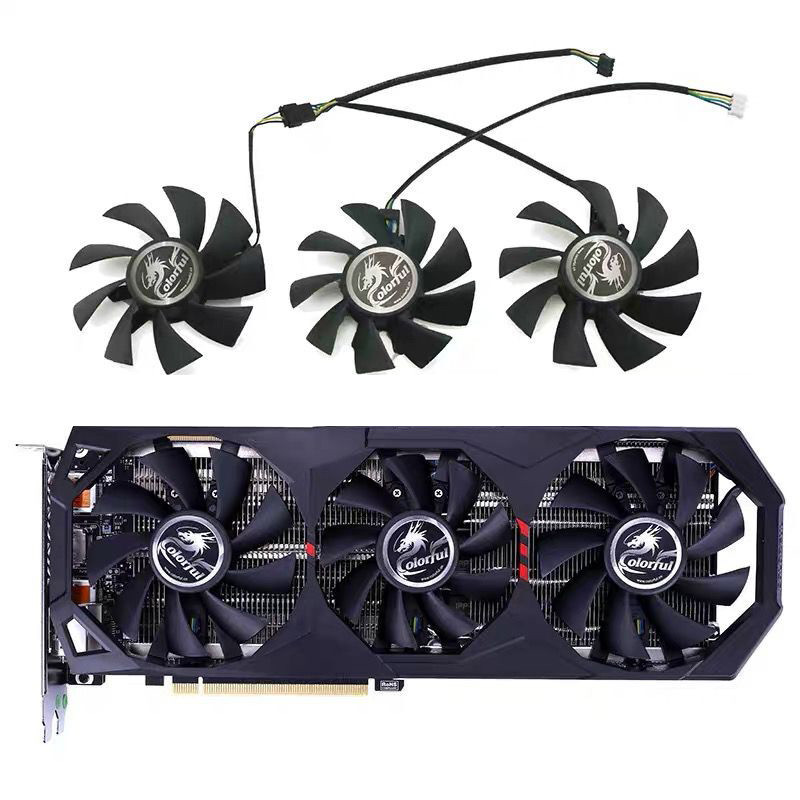 85MM 75MM New 4Pin iGame RTX2070 SUPER RTX2060 Cooling Fan For Colorful GeForce GTX 1660 SUPER Ultra