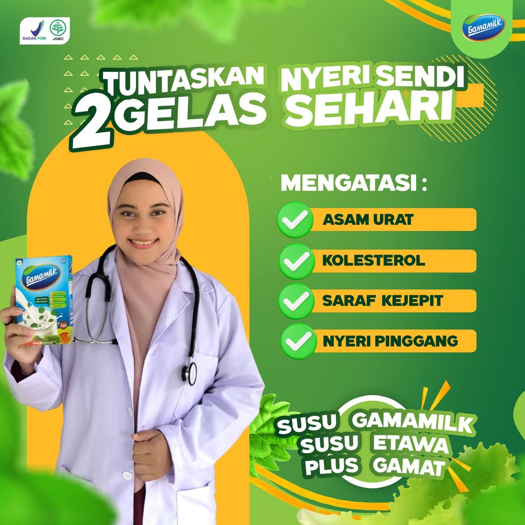 

(2 BOX) GAMAMILK Susu Etawa Paket Solusi Atasi Rematik/Asam Urat/Nyeri Sendi & Tulang