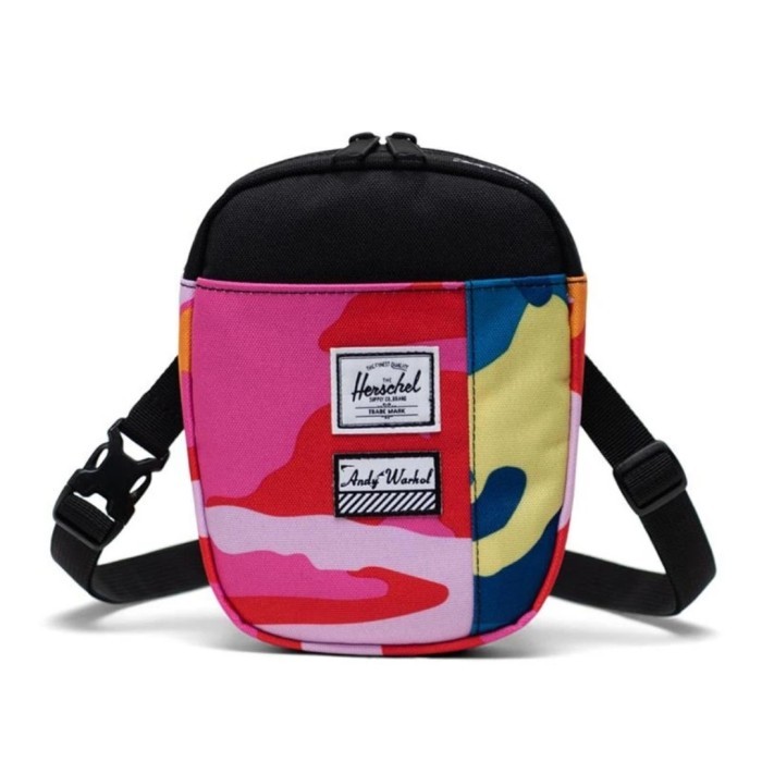 tas waistbag herschel x andy warhol cruz camo sling bag original