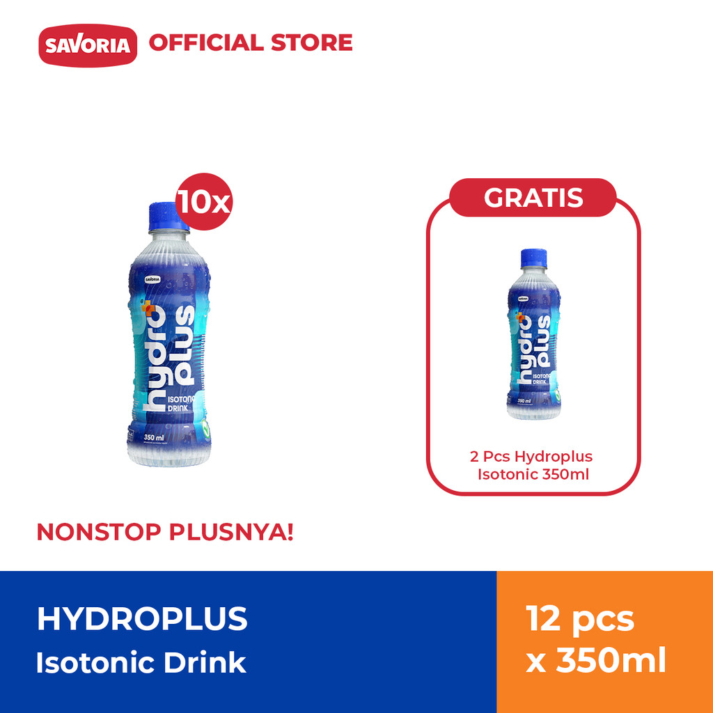 

Hydroplus Isotonic 10 Pcs x 350ml + Gratis 2 Pcs