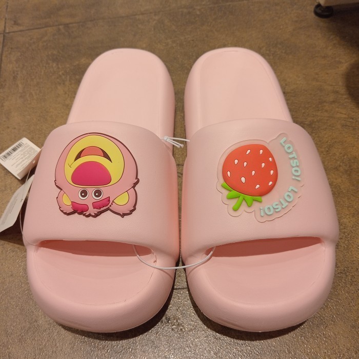 MINISO-Disney Fruits Theme Collection Bath Slipper - Sandal Cantik Lotso - Slipper - Slip On