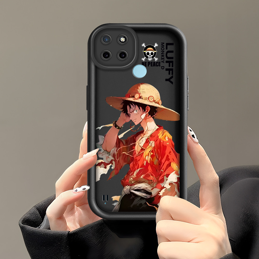 Casing Hp Untuk Realme C21Y C25Y Handphone Silikon Case Luffy 3423 Phone Softcase Mode Cassing Kesin