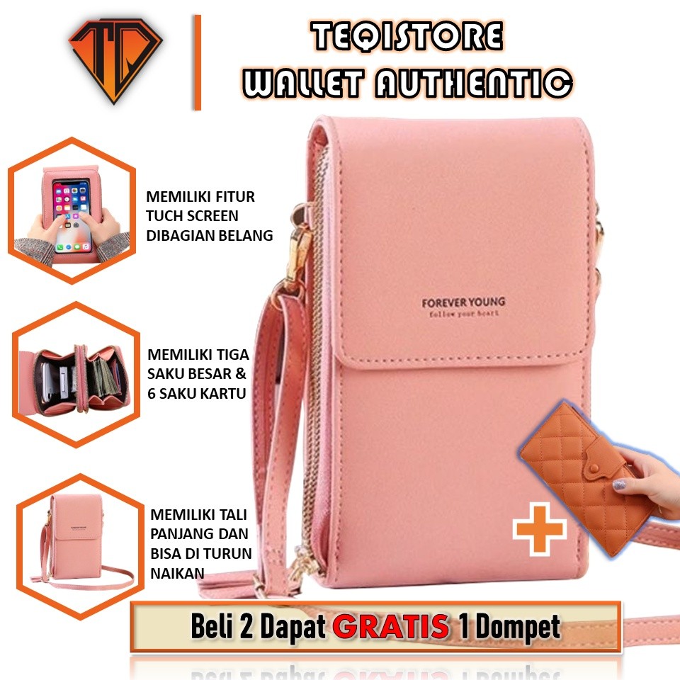 Tas Selempang Wanita Multifungsi Dompet Wanita HP