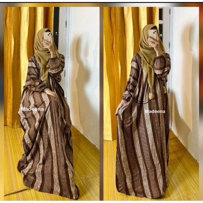 FT56NZ [PRE ORDER] KAFTAN JASMINE RAYON PREMIUM MOTIF BATIK ETNIK CANTIK BUSUI FRIENDLY LENGAN KARET