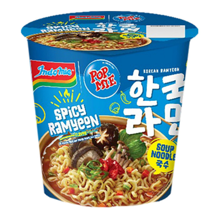 

Pop Mie Spicy Ramyeon Sup 71gr - Mie Instan Kuah Rasa Sup Jamur Pedas Ala Korea