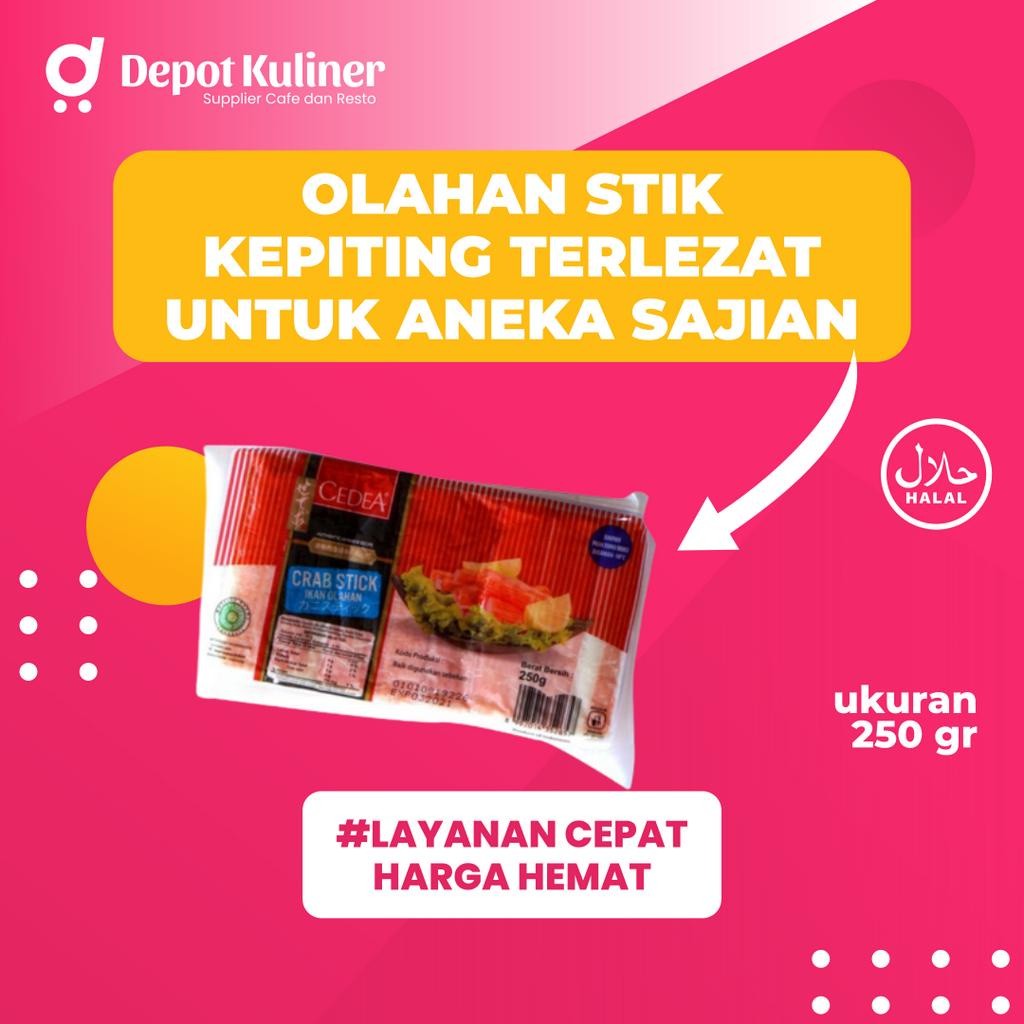 

Crab Stick / Olahan Stik Kepiting Cedea 250 Gram dan 1 Kg