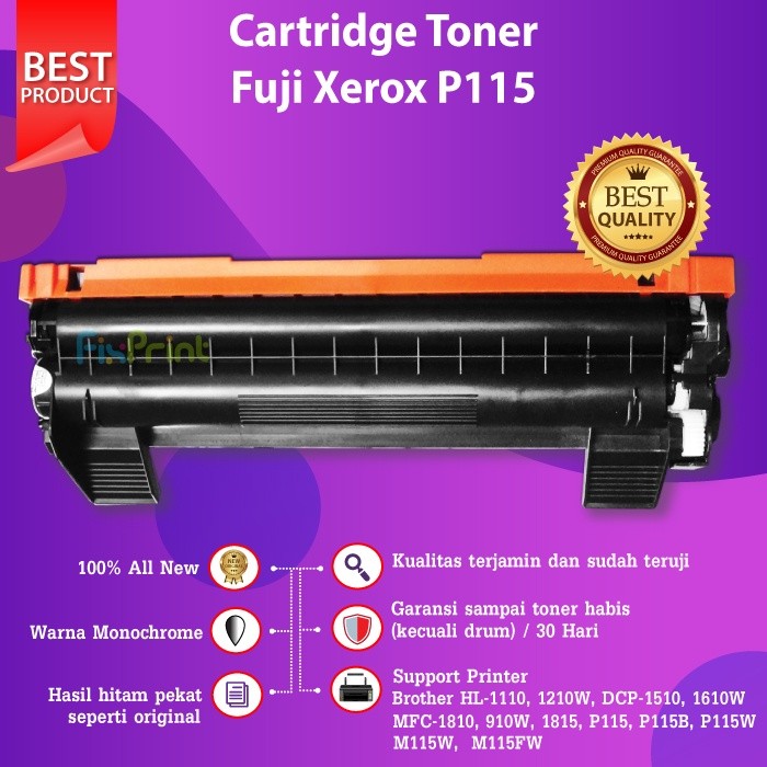 FixPrint Cartridge Toner Xerox P115 P115W TN-1000 TN1000 Compatible for Printer P115w M115w HL-1110 
