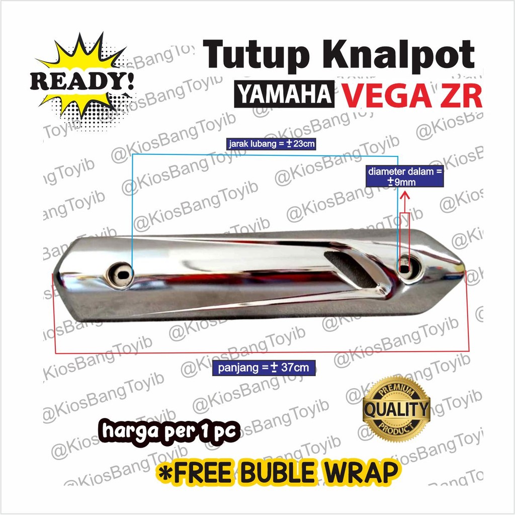 Cover Tutup Tameng Besi Pelindung Knalpot Yamaha Vega ZR