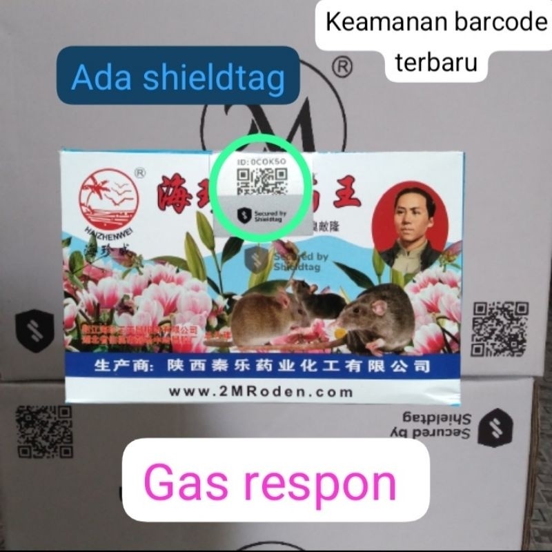 hy53dg 1 kotak 25 pcs racun tikus 2M MAOWANG CAIR ORI VARIAN MERAH KUNING GEPENG tetes tikus import 