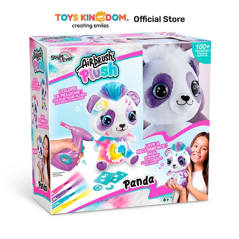 Toys Kingdom Canal Toys Airbrush Plush Panda Ofg257 Toys Kids Toy Boneka Plush Karakter Doll Mainan 