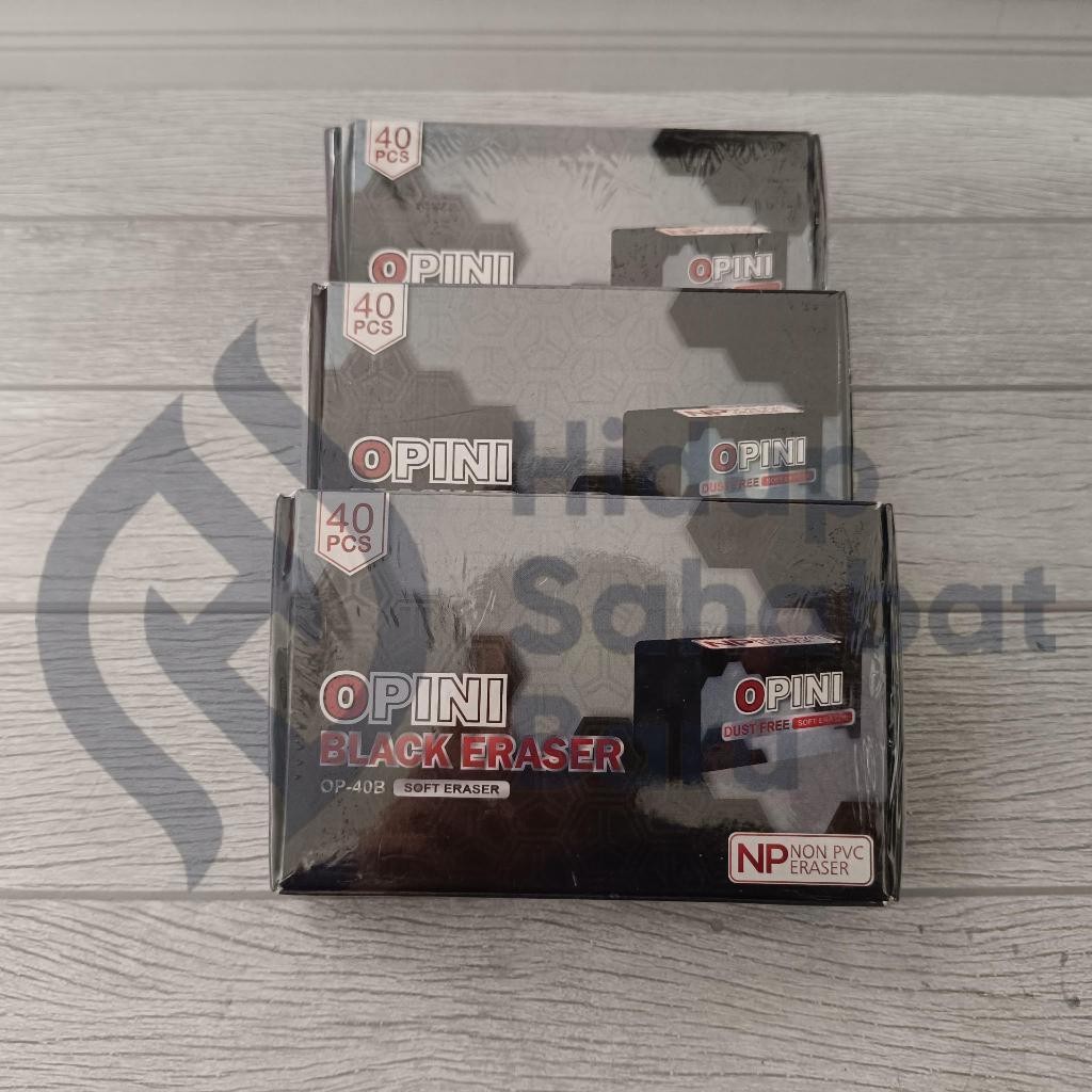 

SATU PACK ( 40 BIJI ) Penghapus Goztar Kecil Hitam / Penghapus Opini Kecil Hitam