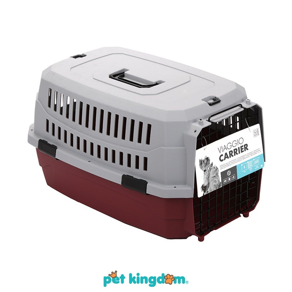 Pet Kingdom M-Pets Ukuran M Viaggio Kandang Anjing Portable Bordeau Dog Carrier Pet Cargo Kucing Anj