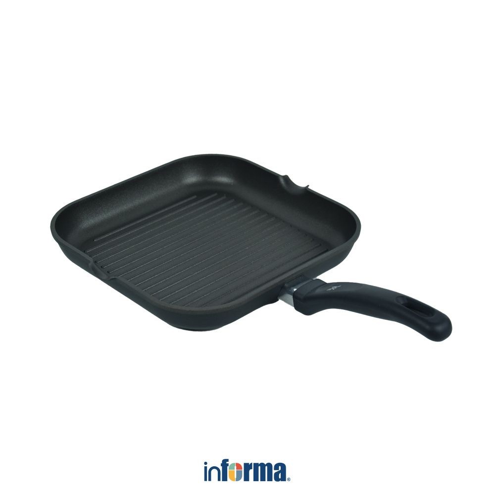 Informa Wmf 27X27 cm Wajan Panggang - Hitam Grill Pan Teflon Panggang Peralatan Masak Perlengkapan D