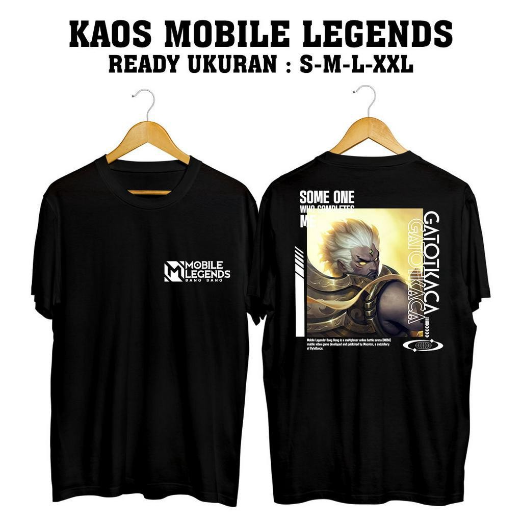 Housemith - KAOS DISTRO GAMING HERO [ GATOT KACA ] MOBILE LEGENDS PREMIUM QUALITY BAJU GAMING ML - K