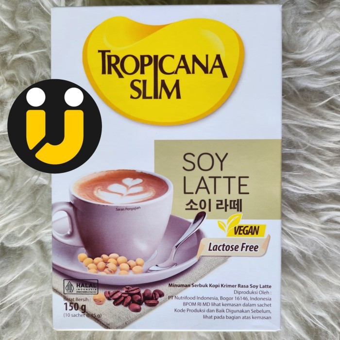 

Tropicana Slim Soy Latte 150 gram Isi 10 Sachet Vegan Lactose Free Minuman Serbuk Kopi Krimer