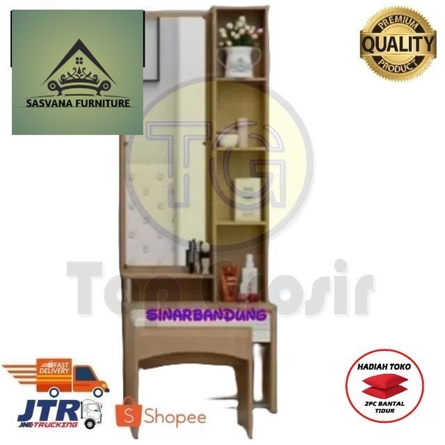 (FREE BANTAL TIDUR) TERLARIS MEJA RIAS OLYMPIC MR LATTE/MEJA RIAS KACA PANJANG /MEJA RIAS MINIMALIS 