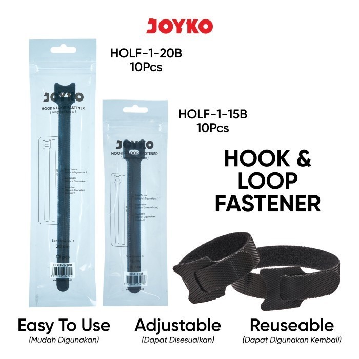 

Pengikat Kabel Hook & Loop HOLF-1 Fastener Joyko