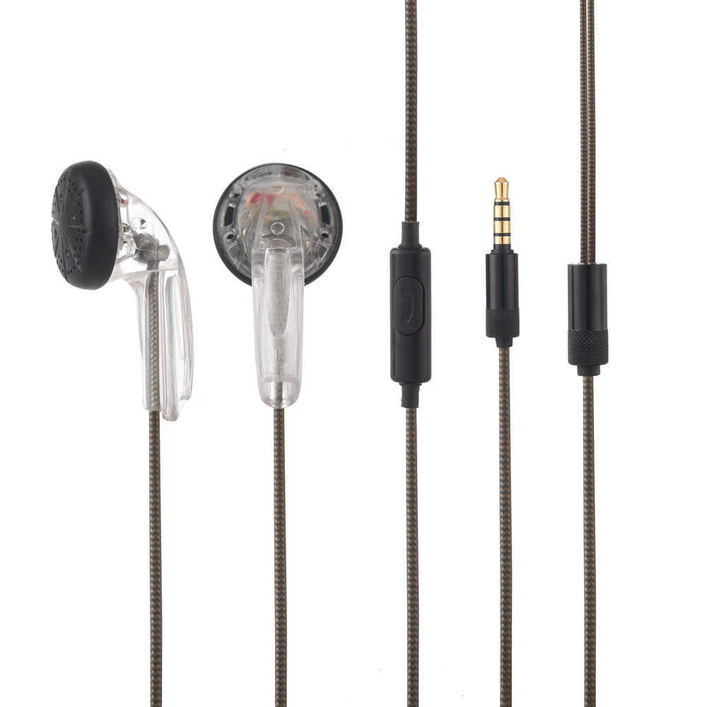New CMX500 DIY MX500 In-ear Flat Head Plug DIY Earphone HiFi Bass Earbuds DJ Earbuds Heavy Bass Soun
