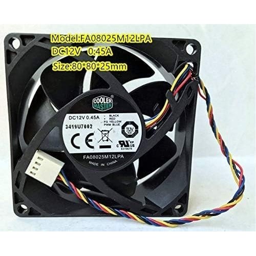 Kipas Fan Cooler Master FA08025M12LPA 8CM 12V 0.45A 4-Wire PWM