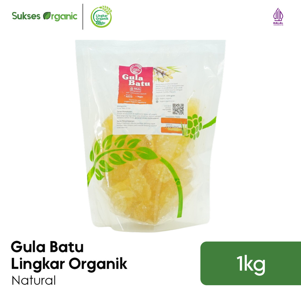 

Gula Batu Natural | Lingkar Organik | 1kg