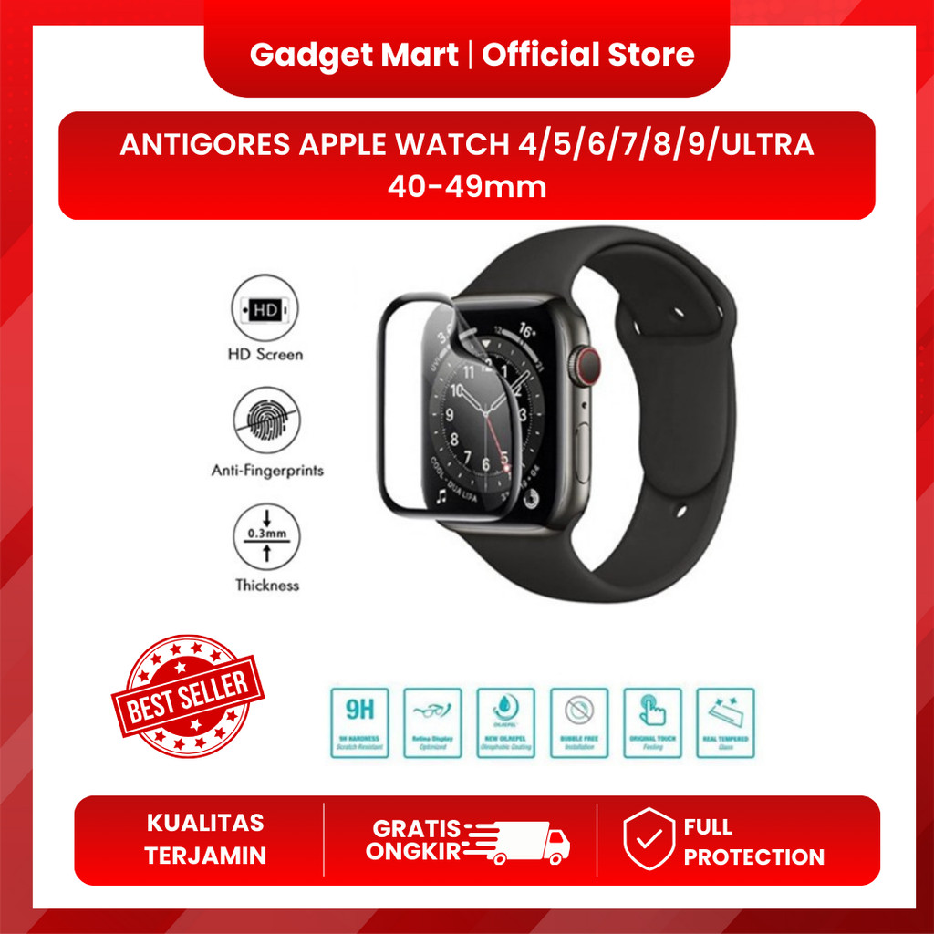 TEMPERED GLASS APPLE WATCH 4/5/6/7/8/9/ULTRA 40-49mm