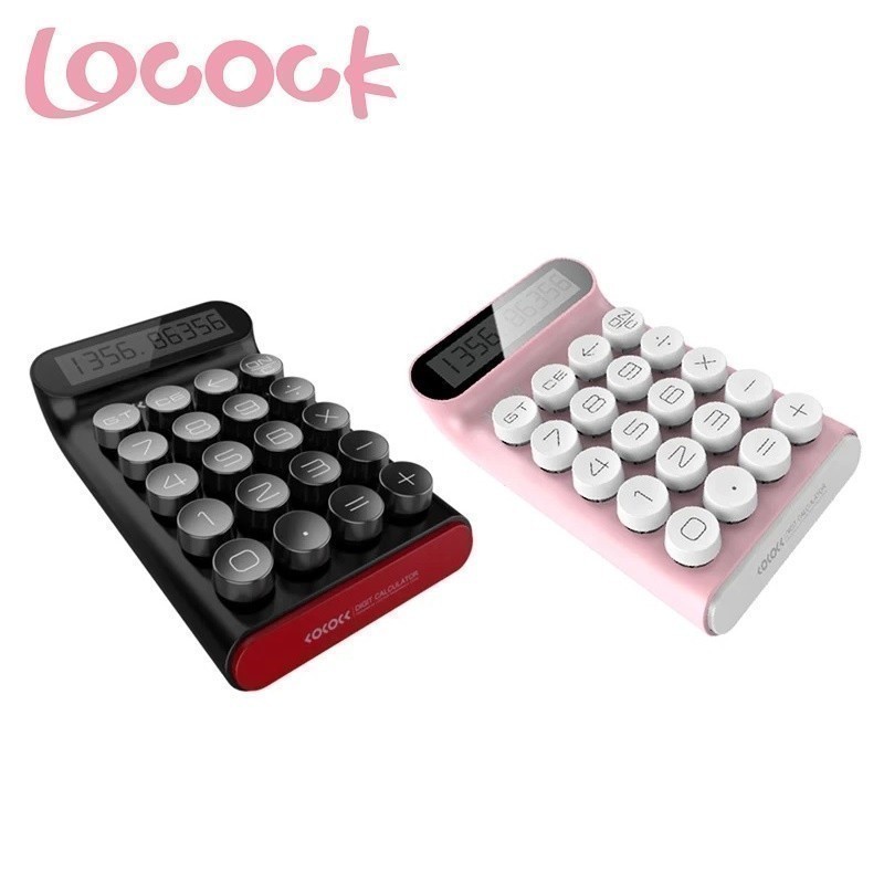 

GROSIRUNIK99 LOCOCK JS01 Mechanical Switch Button Calculator - Kalkulator 10 Digita
