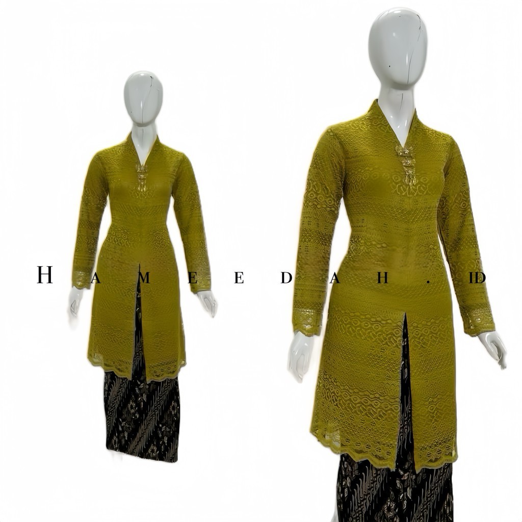 TERLARIS Kebaya Tunik Modern Brokat Busui Baju Pesta Kondangan Simple Wanita Kekinian