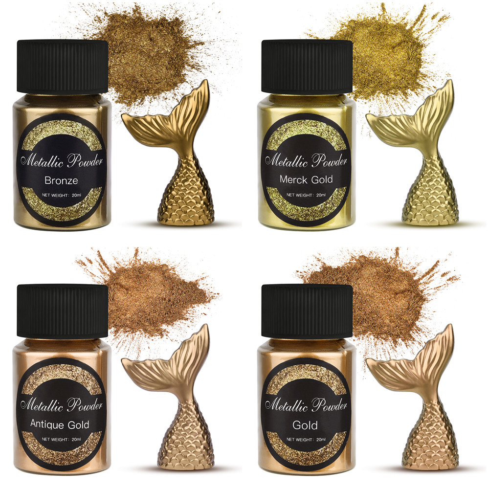 

20 Ml Shimmer Metallic Gold Silver Color Pigment Pearlescent Colorant Pearl Pigment Dye UV Resin Epoxy Colour Jewelry Making