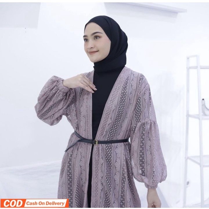 CARDIGAN BURKAT TERBARU KARDIGAN BURKAT LENGAN BALON OUTER BRUKAT PREMIUM ATASAN BRUKAT CARDIGAN BRO