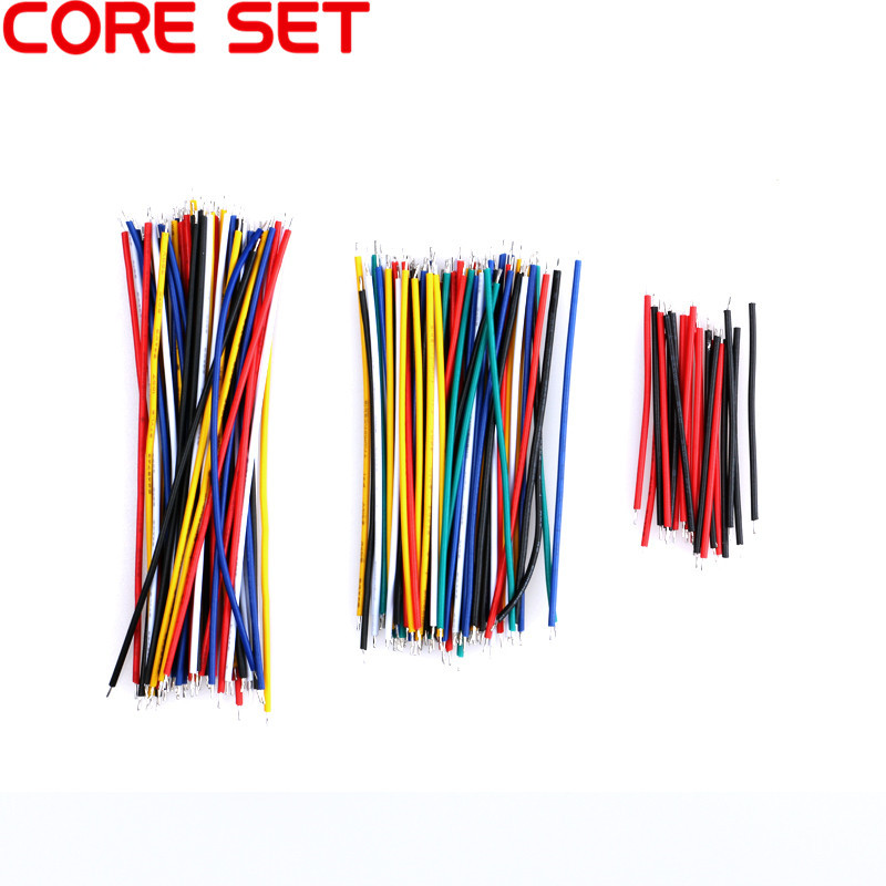 

130PC 24AWG Breadboard Jumper Wires Cable Kit Tinning Double Tinned Component Pack Colorful 13 Types 10 Pcs each 5CM 8CM 10CM