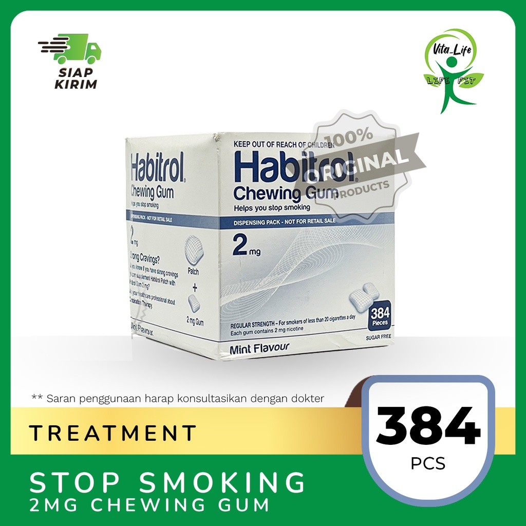 

HABITROL CHEWING GUM 2mg (Permen Berhenti Merokok) TSB