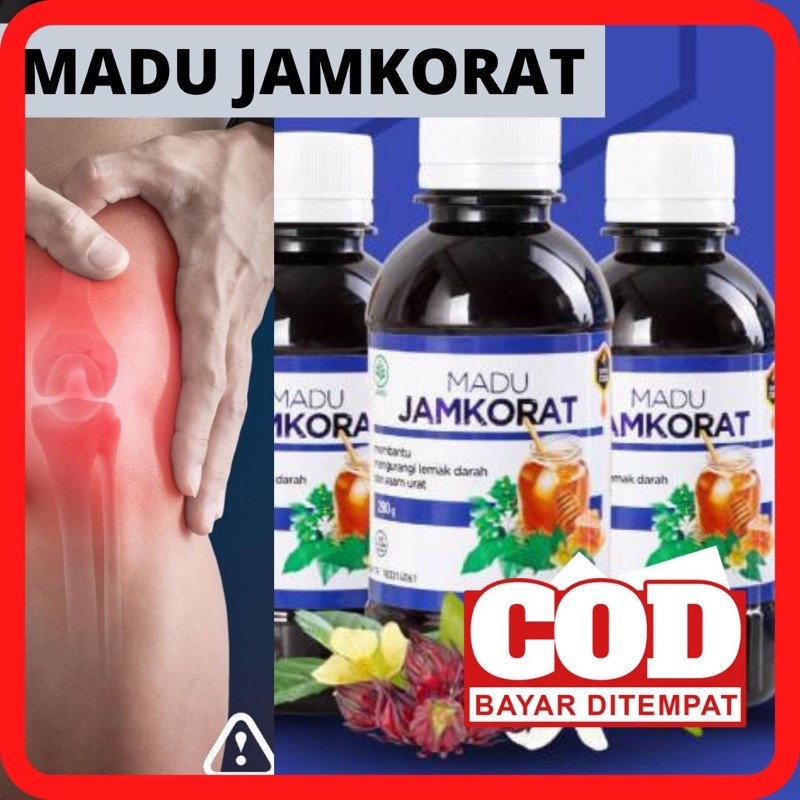 3 BOTOL MADU JAMKORAT ORIGINAL DI APOTIK KIMIA FARMA ASAM URAT HIPERTENSI KENCING MANIS KOLESTEROL