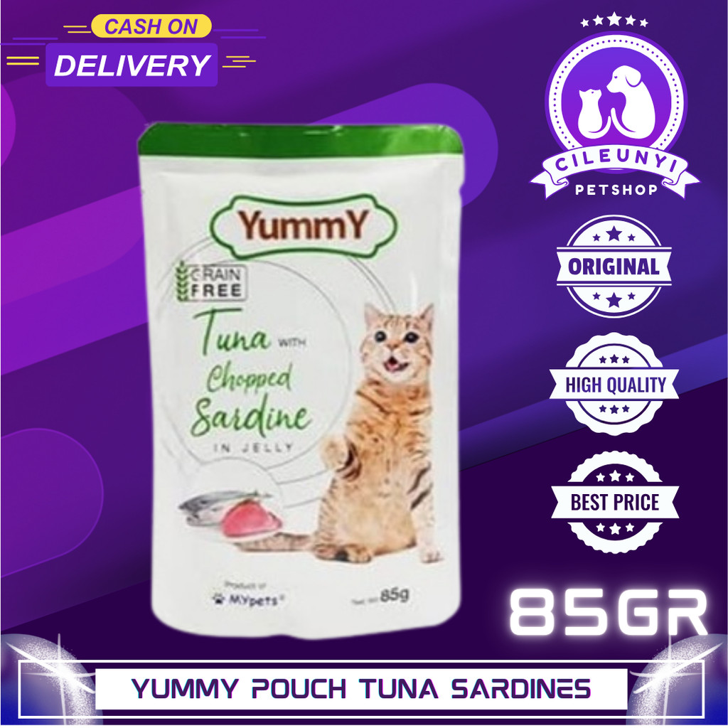 

MAKANAN KUCING POUCH - YUMMY POUCH TUNA SARDINE 85GR