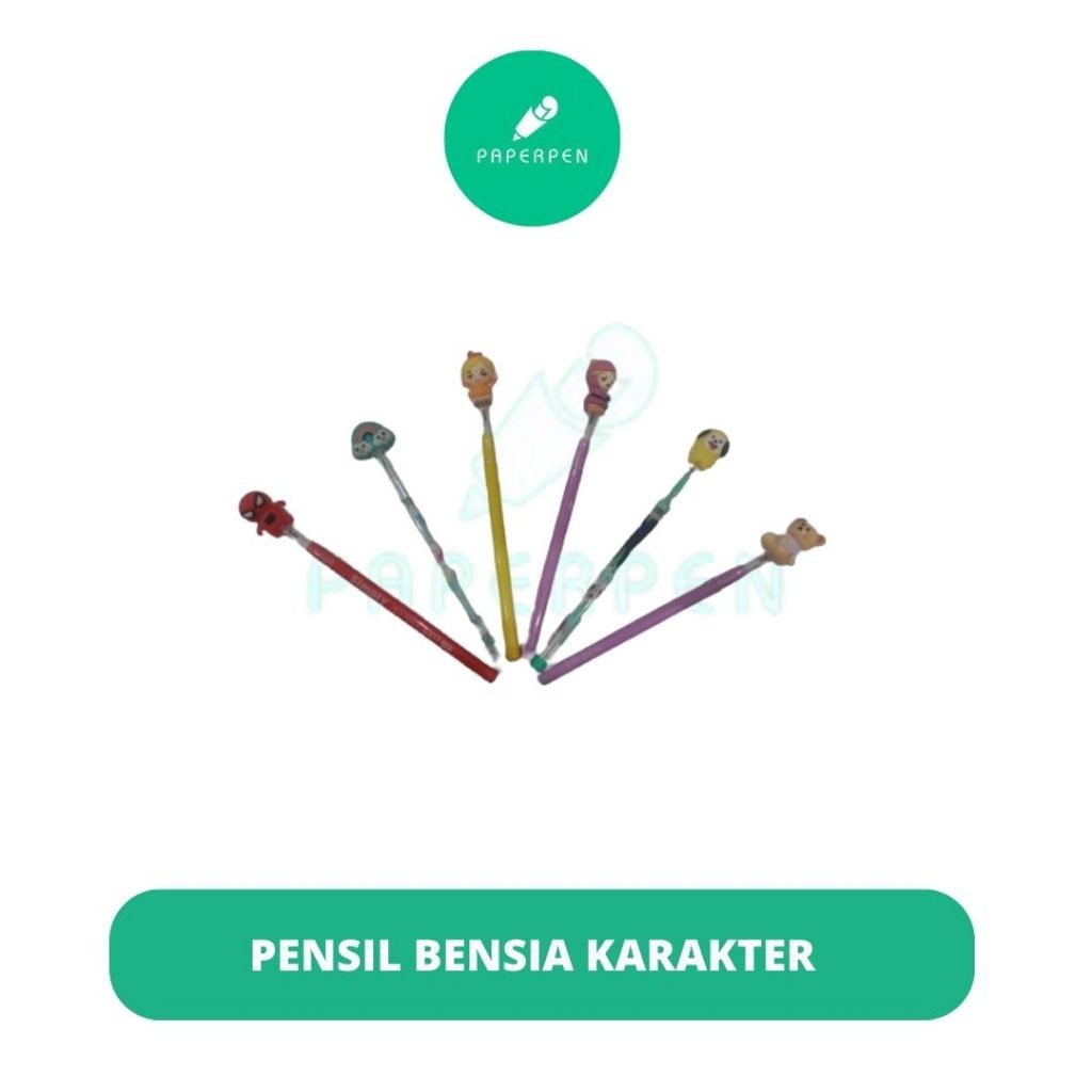 

[S_ATK] PENSIL BENSIA KARAKTER LUCU/PENSIL KARAKTER ANAK