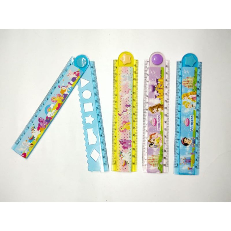 

(PRO_ATK) Penggaris Lipat Fancy 15Cm