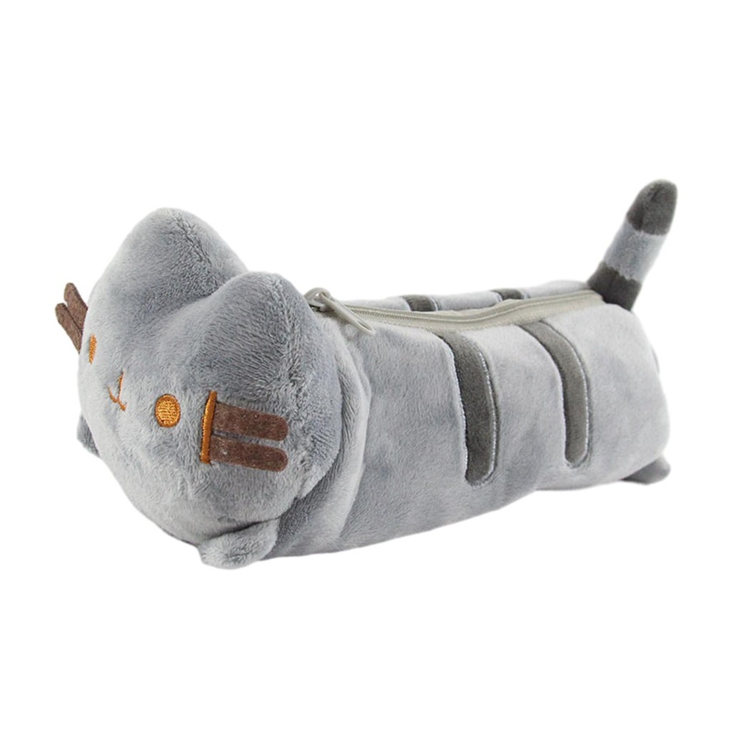 

Plush Pencil Case Adorable Cat Storage Pouch Pen Case Portable Stationery Organizer Cosmetic Bag for Kids School Office Supplies