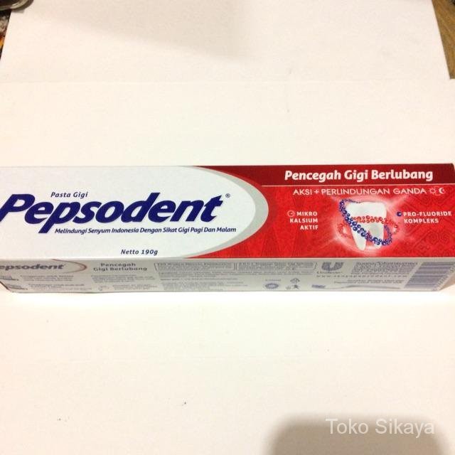 

PEPSODENT BESAR 190 gr 190gr - Jumbo Pepsoden Pasta Gigi Original Putih Dus Pak Grosir