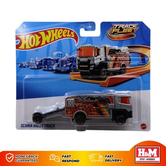 Hot Wheels Track Fleet Scania Rally Truck Track Trucks - Hot Wheels Racing
