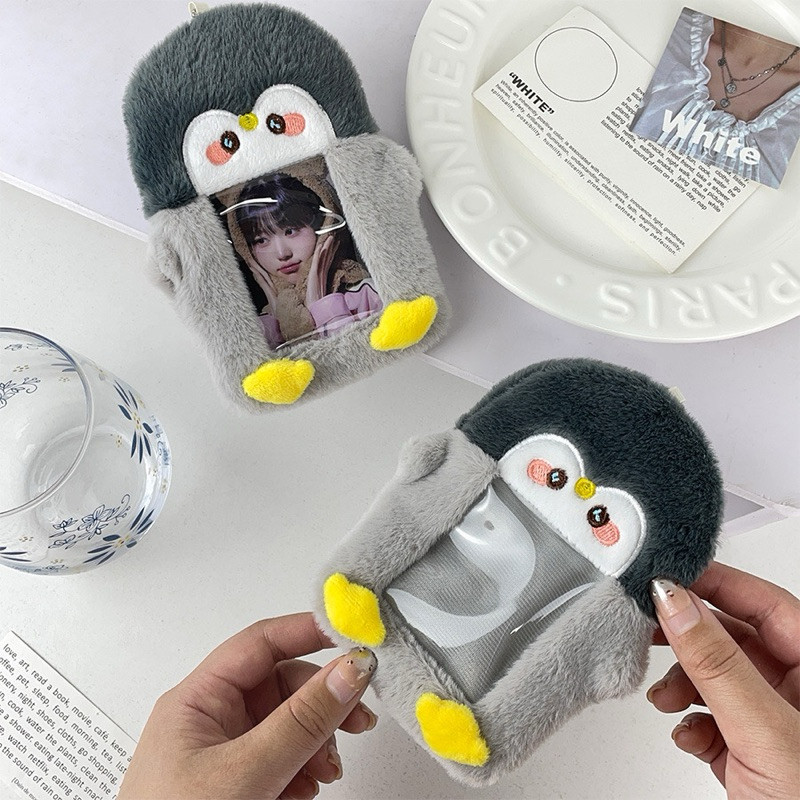 

Chingooland Pinguin Photocard Holder Kartu Card ID Lanyard Name Tag PC Korea Boneka Plush Keychain