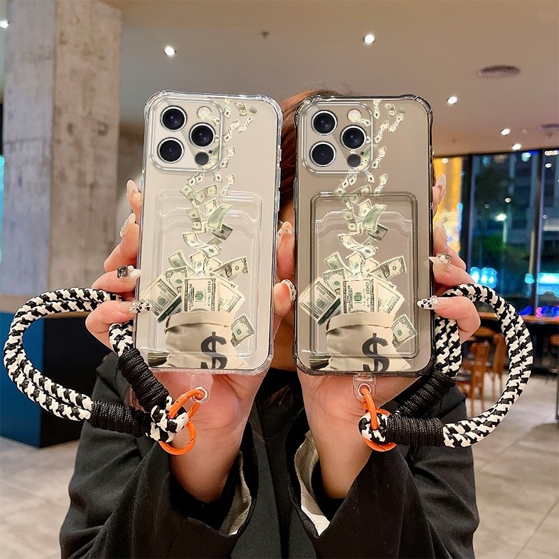 For iPhone 16 ProMax phone case 8/XR/15/Fashion 7 Cartoon Plus soft rubber 6s lanyard SE new model 1