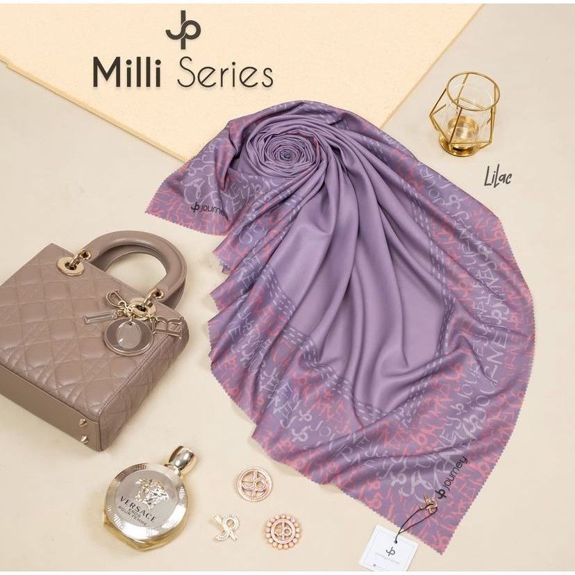 Hijab Journey Motif Terbaru Milli Series By Journey Scarves Motif Versi KW by hamarahijab